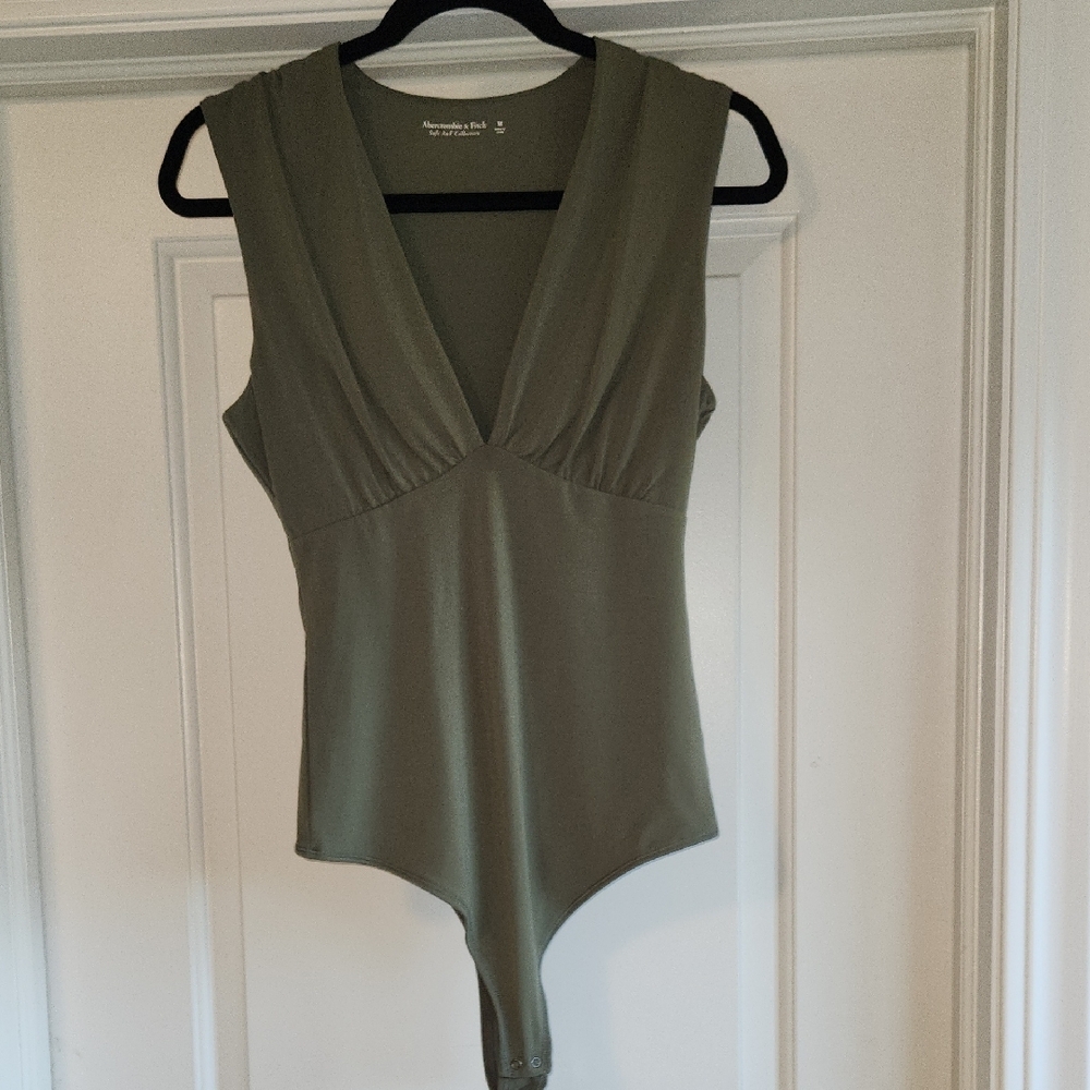 Abercrombie & Fitch Soft Olive Bodysuit